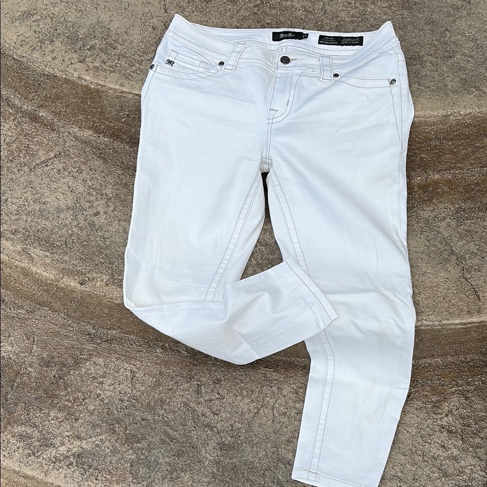 Miss Me Women's Crisp White Skinny Jeans
